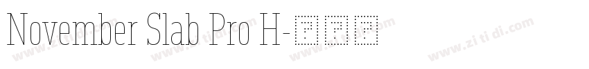 November Slab Pro H字体转换